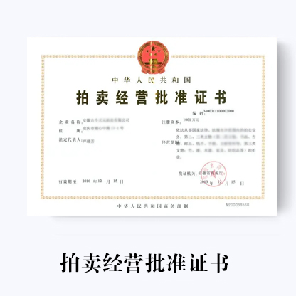 代辦濟南拍賣經營許可證